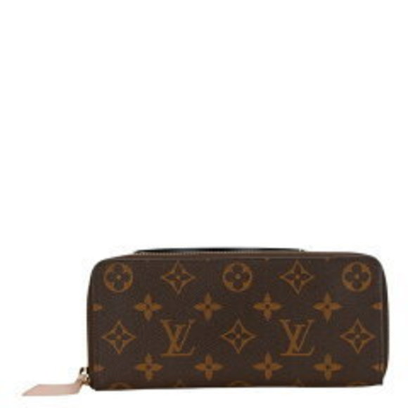 Louis Vuitton Portefeuille Clemence Long Wallet Brown Rose Ballerine Pink - Picture 1 of 4